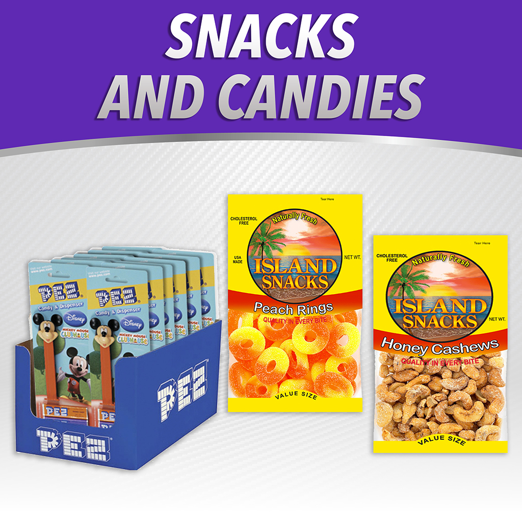 Snacks and candies