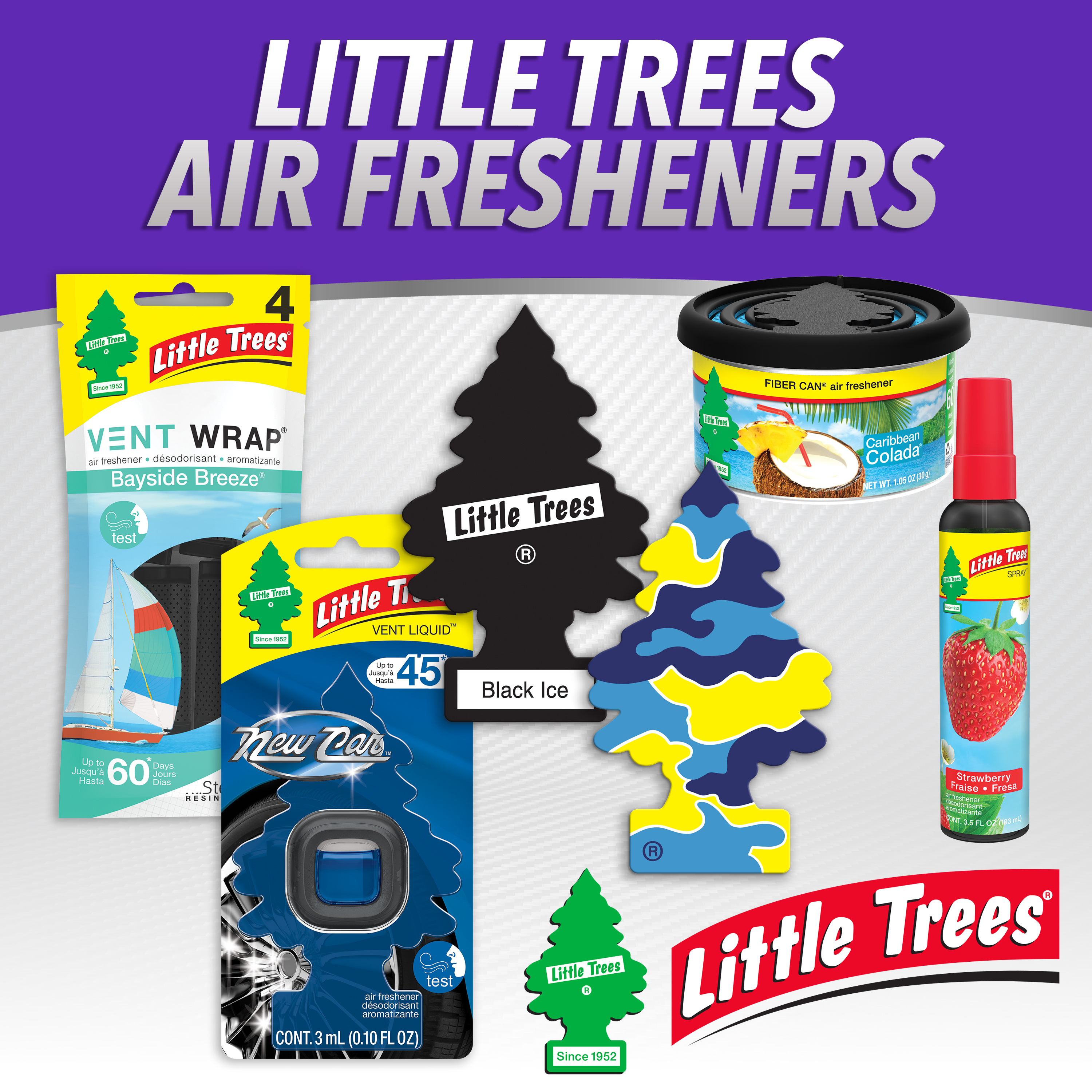 Little Trees Air Freshener Fiber Can Caribbean Colada 1.05 oz 