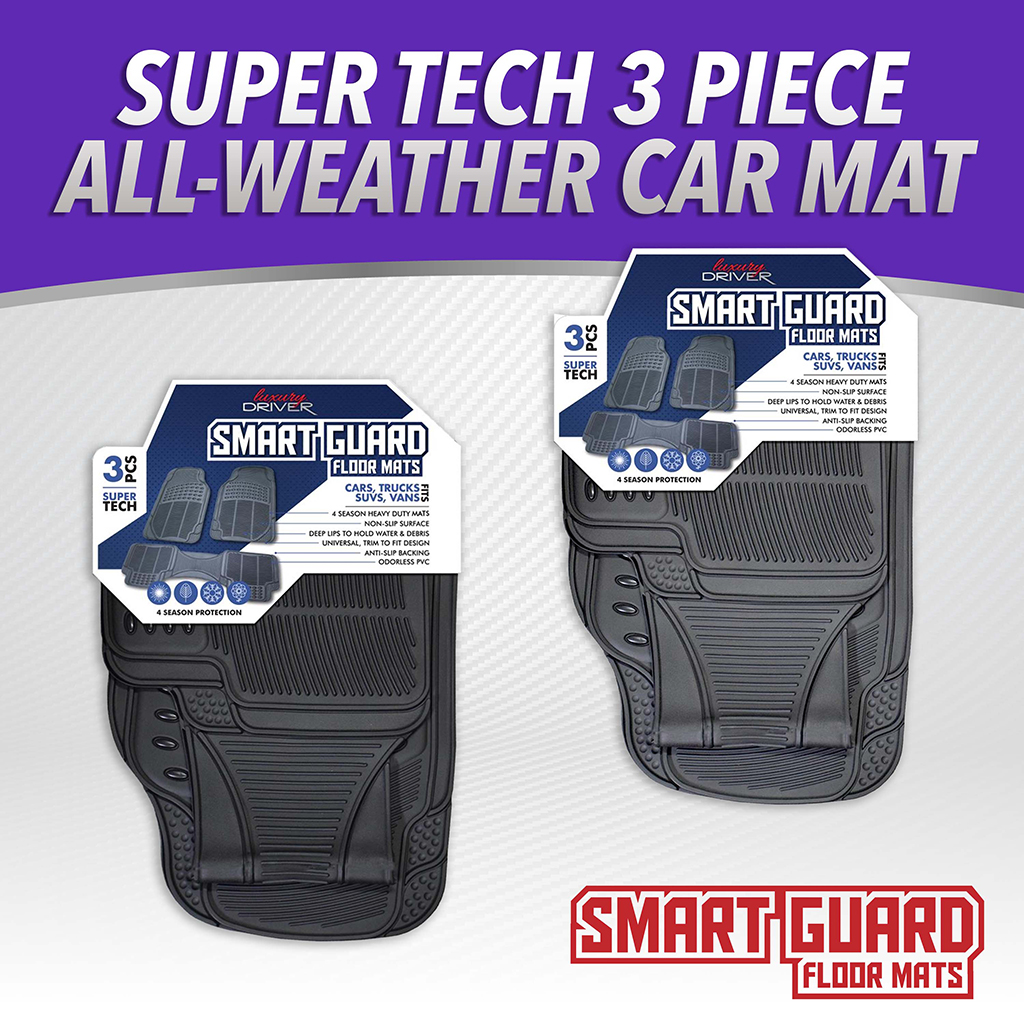Super Tech 3 Piece All Weather Car Mat