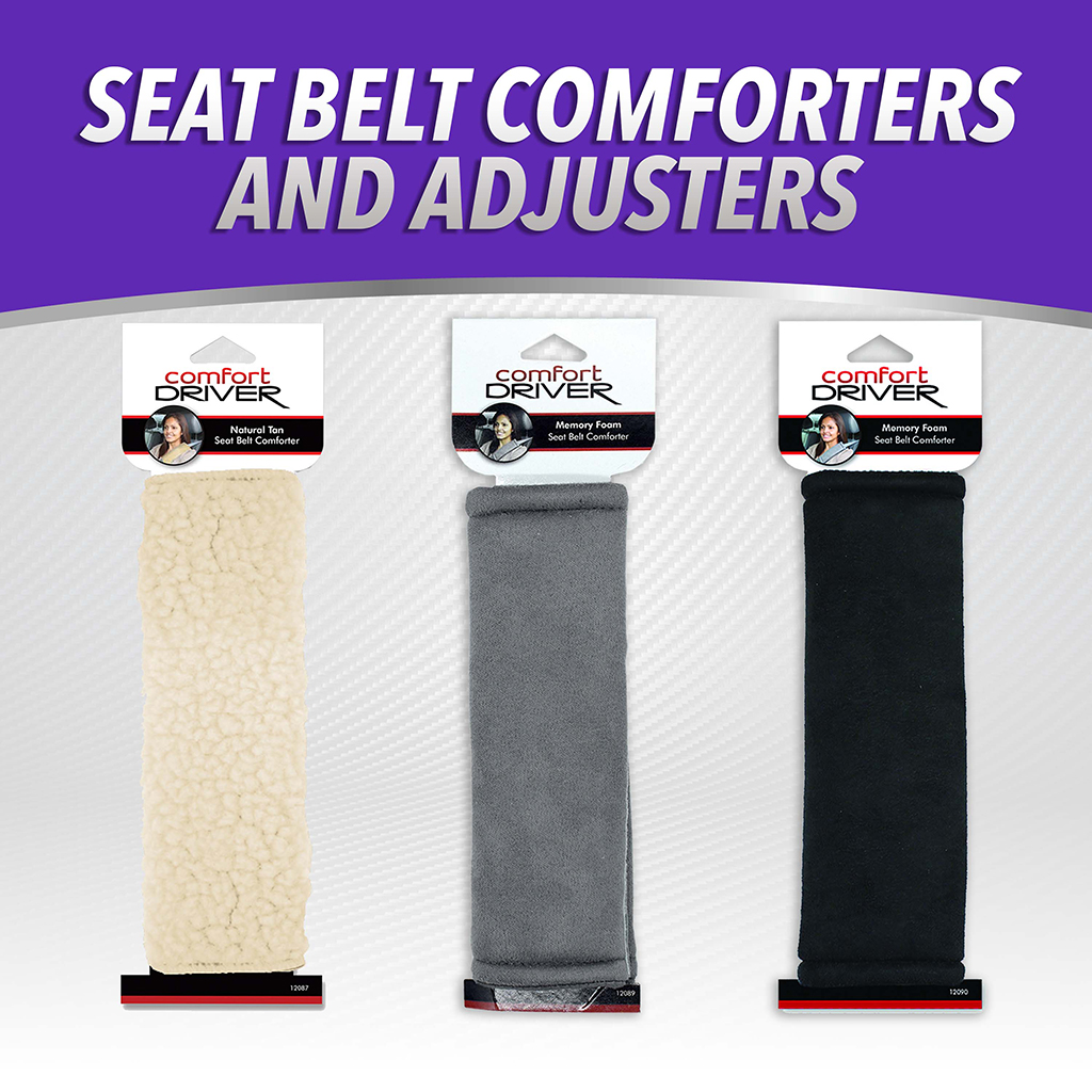 Seat Belt Comforters and Adjusters