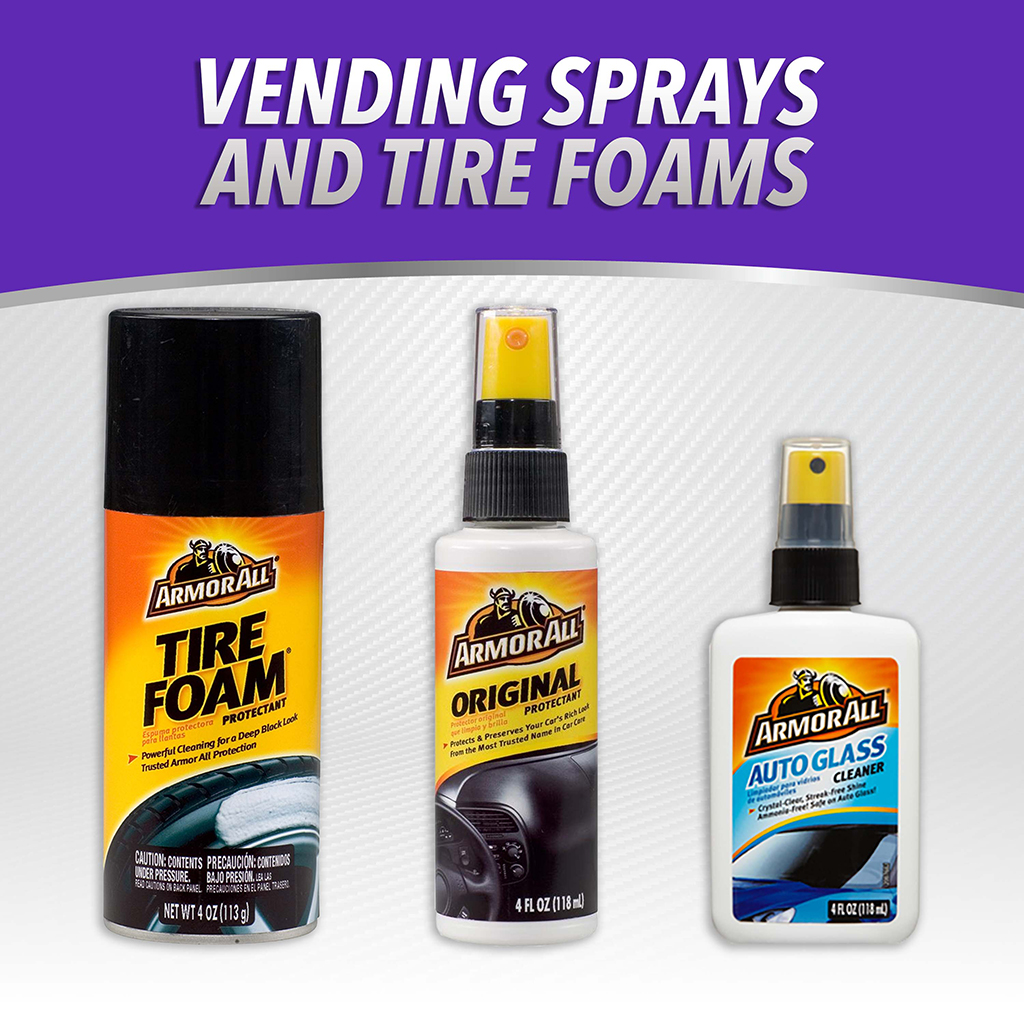 Vending Sprays and Tire Foams