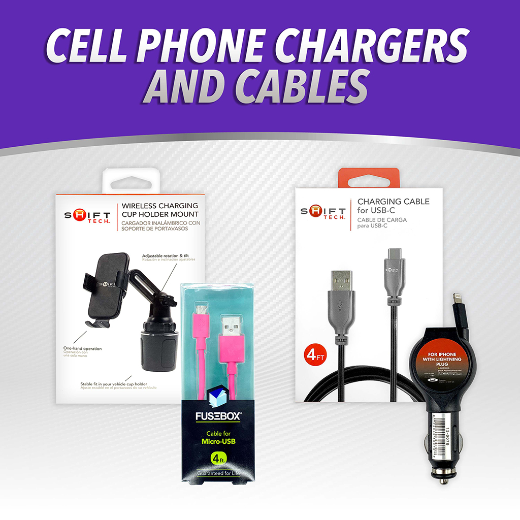 Cell Phone Chargers and Cables