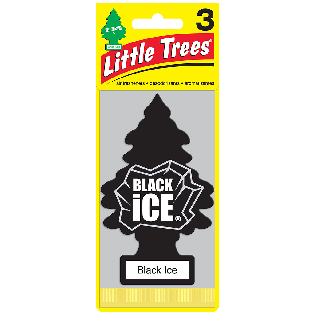 Little Tree Air Freshener 3 Pack - Black Ice