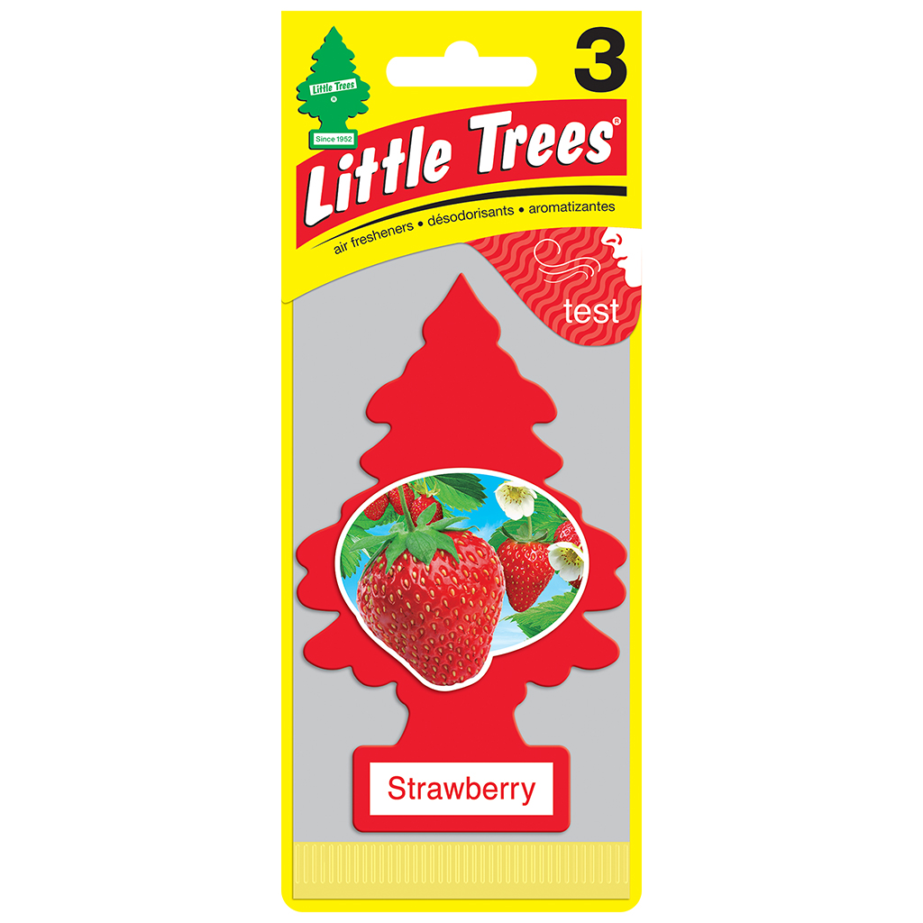 Little Tree Air Freshener 3 Pack - Strawberry