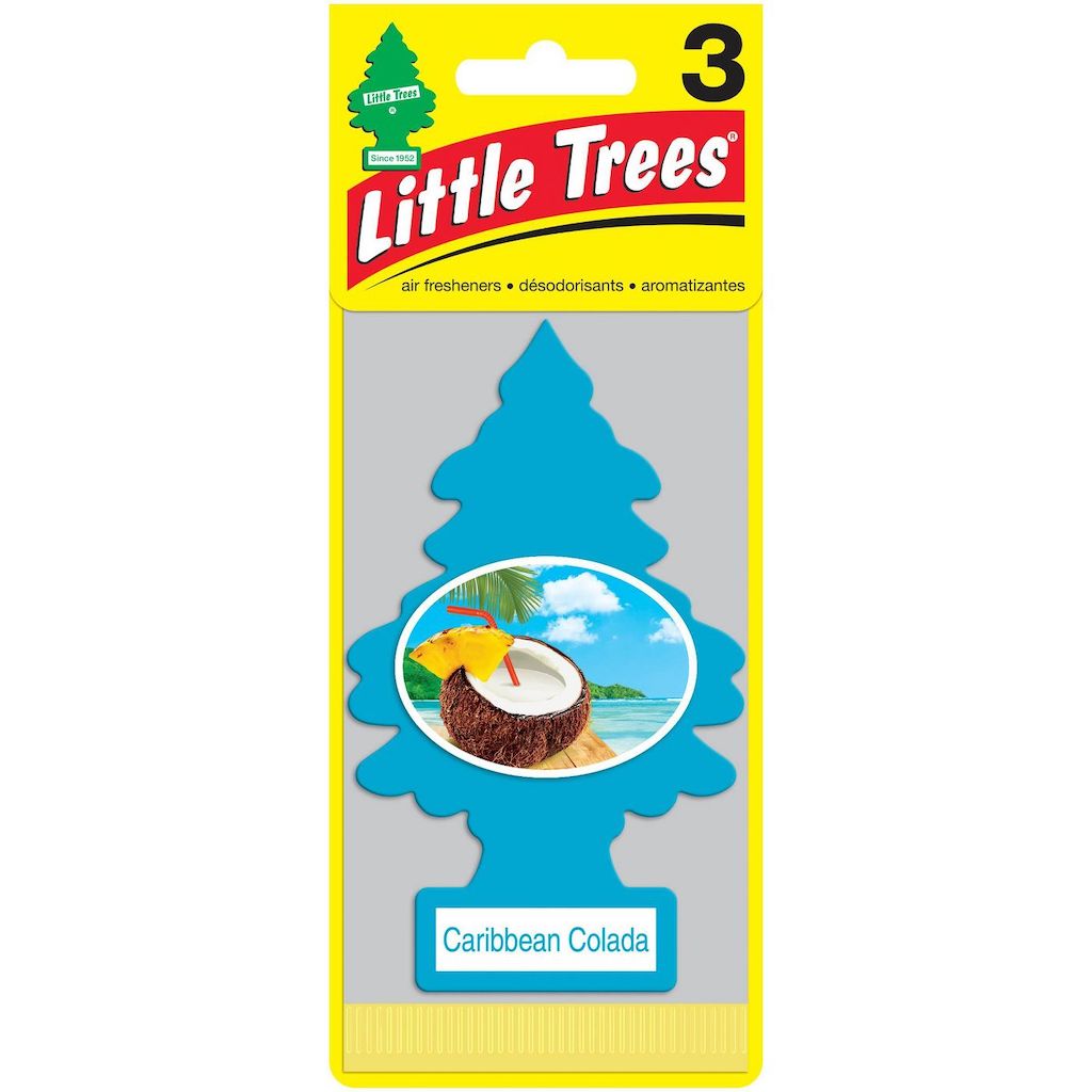 Little Tree Air Freshener 3 Pack - Caribbean Colada