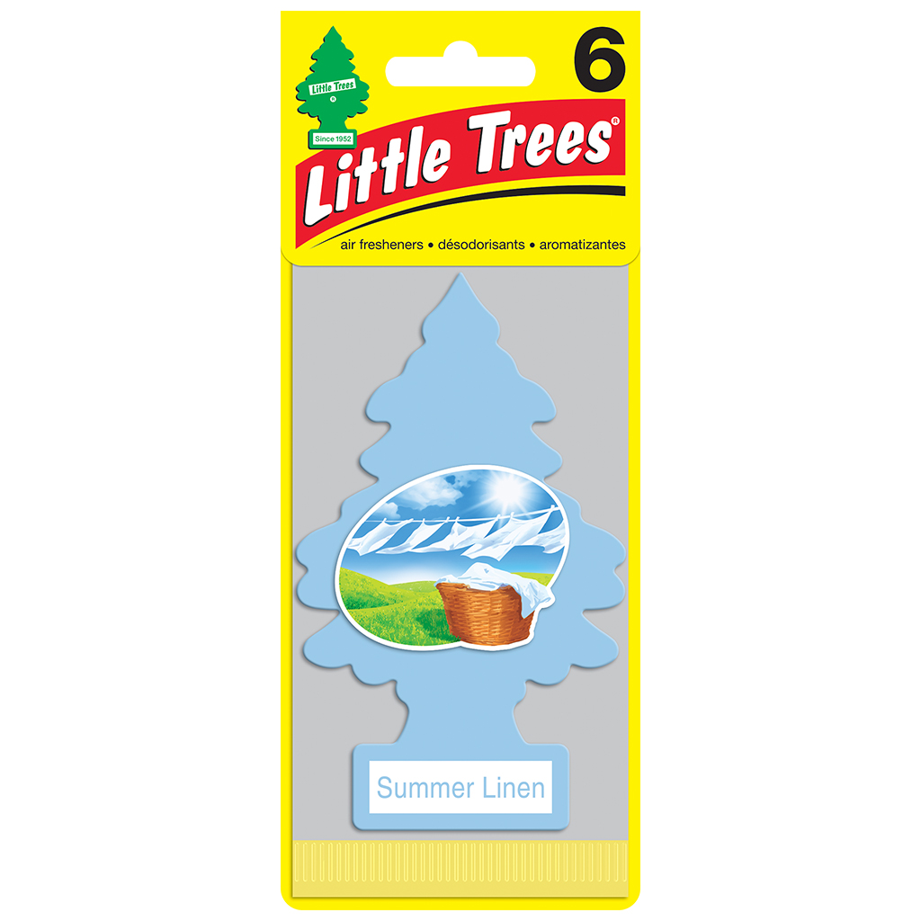 Little Tree Air Freshener 6 Pack - Summer Linen