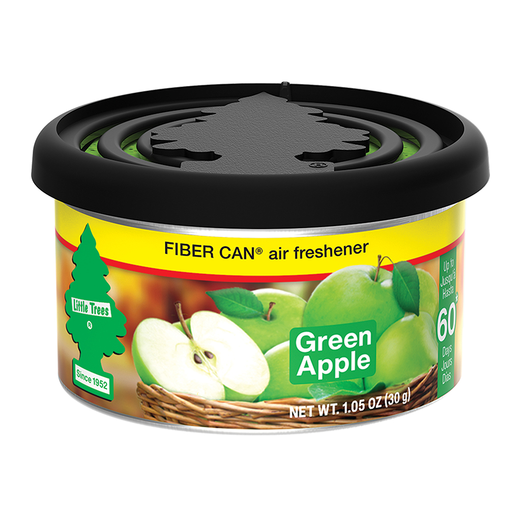 Little Tree Fiber Can Air Freshener- Green Apple