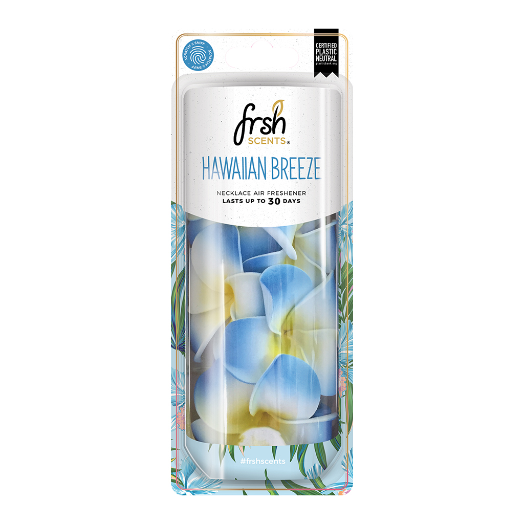 Frsh Scents Floral Necklace Hanging Air Freshener – Hawaiian Breeze