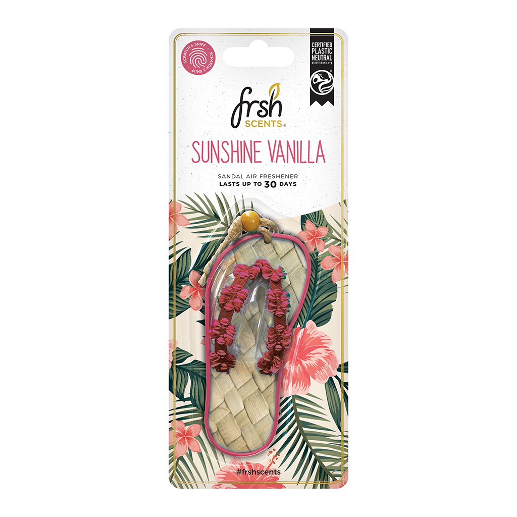 FRSH Sandal Hanging Air Freshener - Sunshine Vanilla