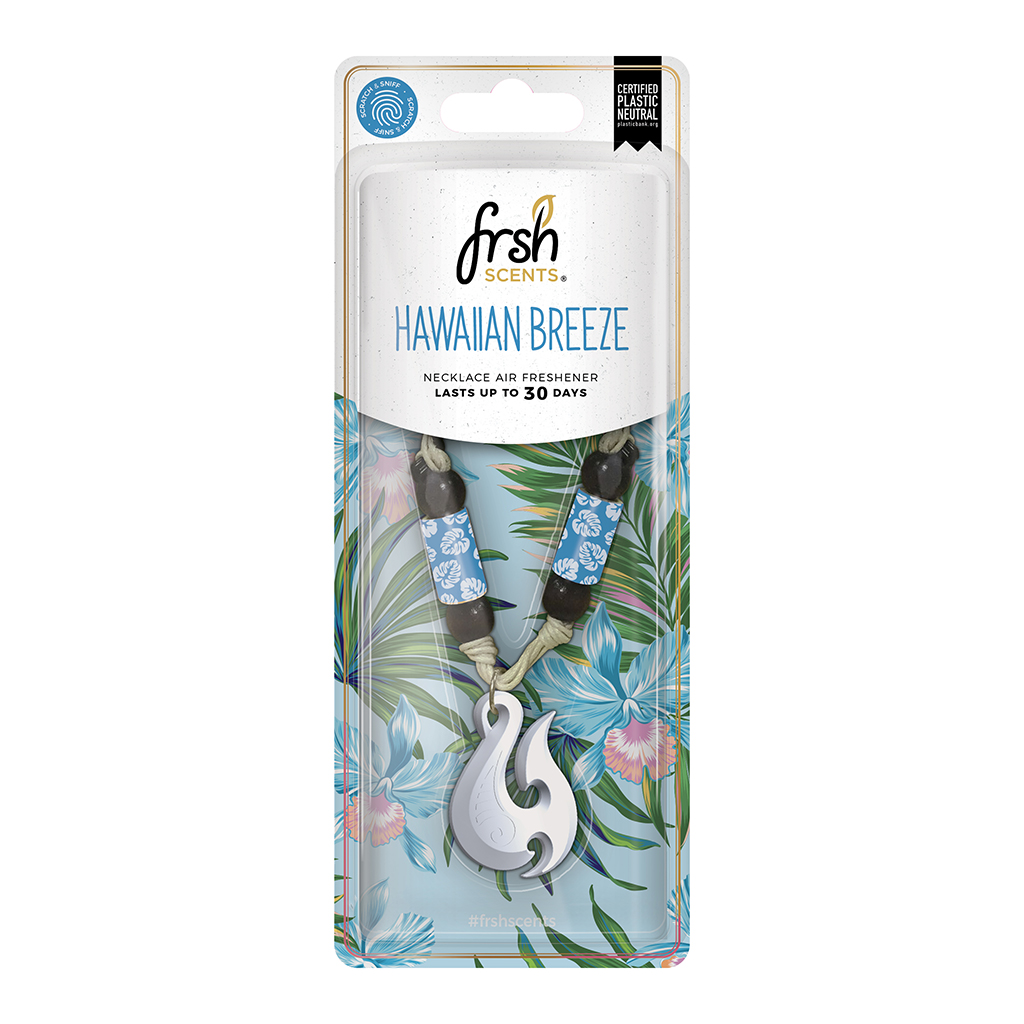 FRSH Fishhook Necklace Hanging Air Freshener - Hawaiian Breeze