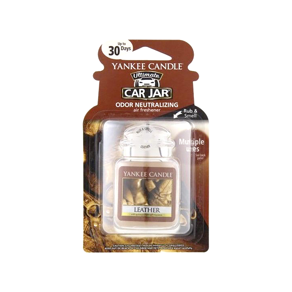 Yankee Candle Gel Jar Air Freshener - Leather