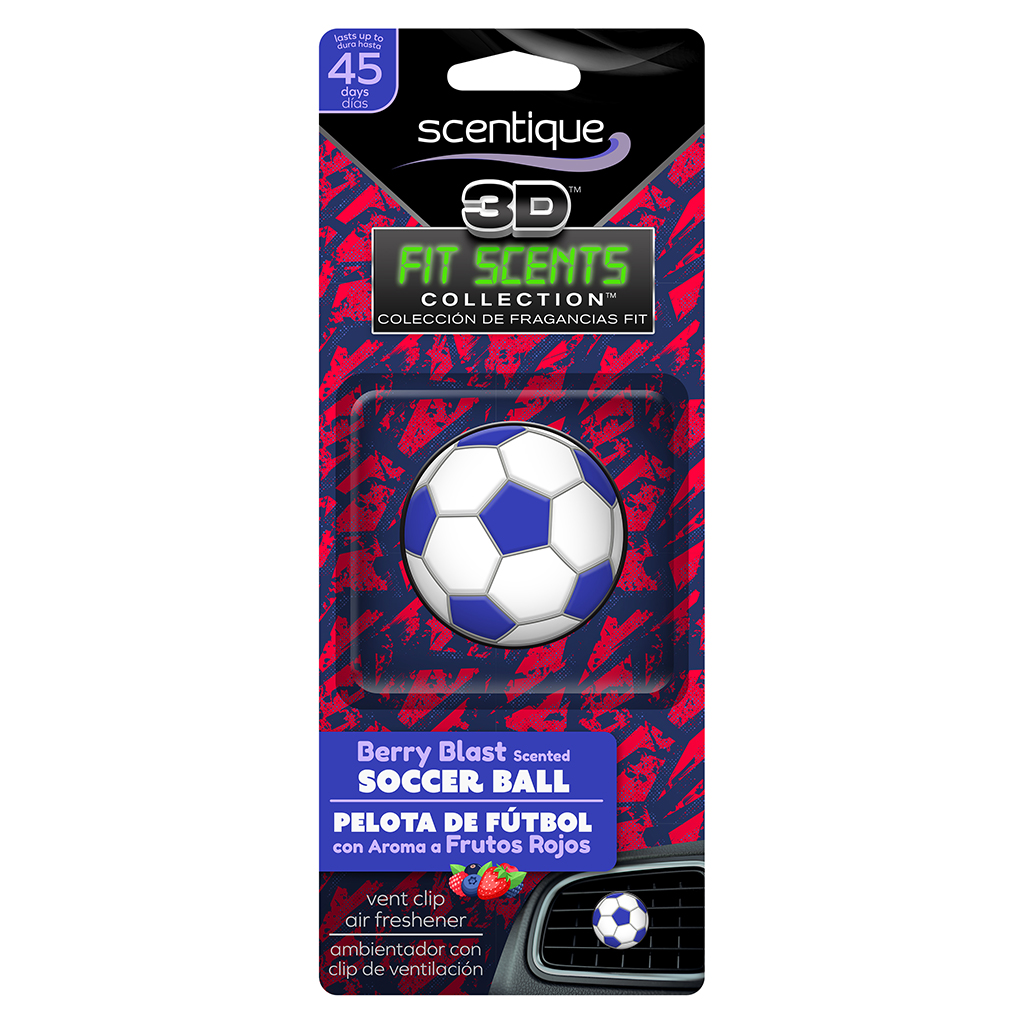 Scentique 3D Soccer Ball Air Freshener - Berry Blast