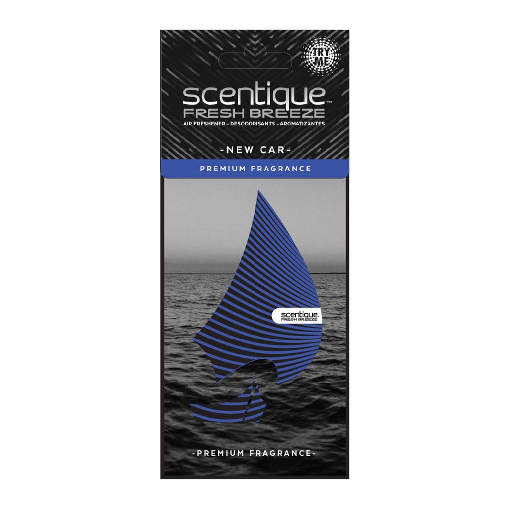 Scentique Fresh Breeze Paper Air Freshener 1 Pack - New Car