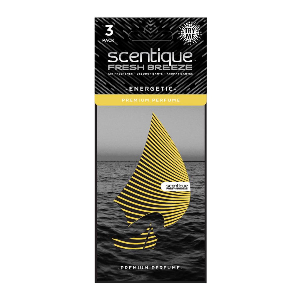 Scentique Fresh Breeze Life Paper Air Freshener 3 Pack - Energetic