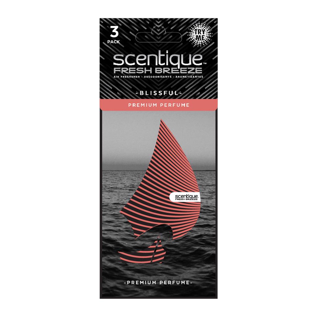 Scentique Fresh Breeze Life Paper Air Freshener 3 Pack - Blissful