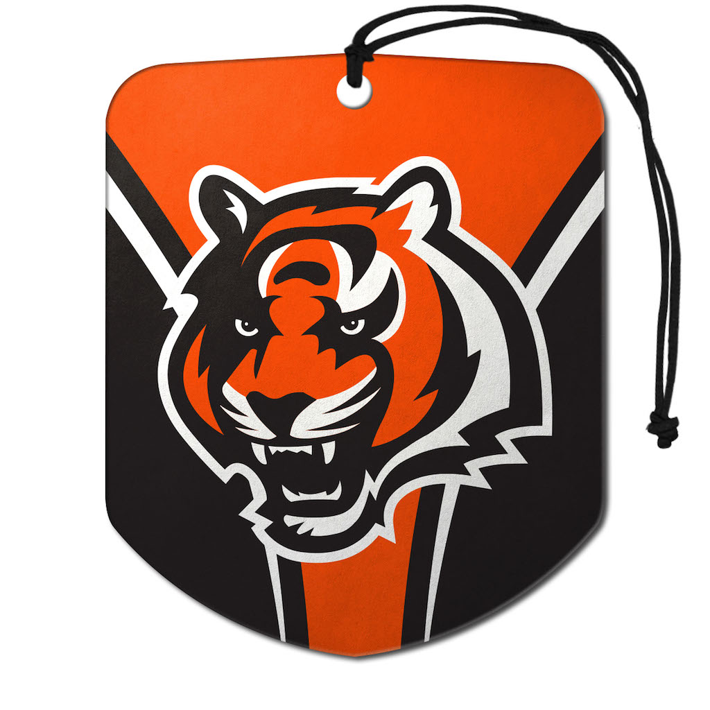 Sports Team Paper Air Freshener 2 Pack - Cincinnati Bengals