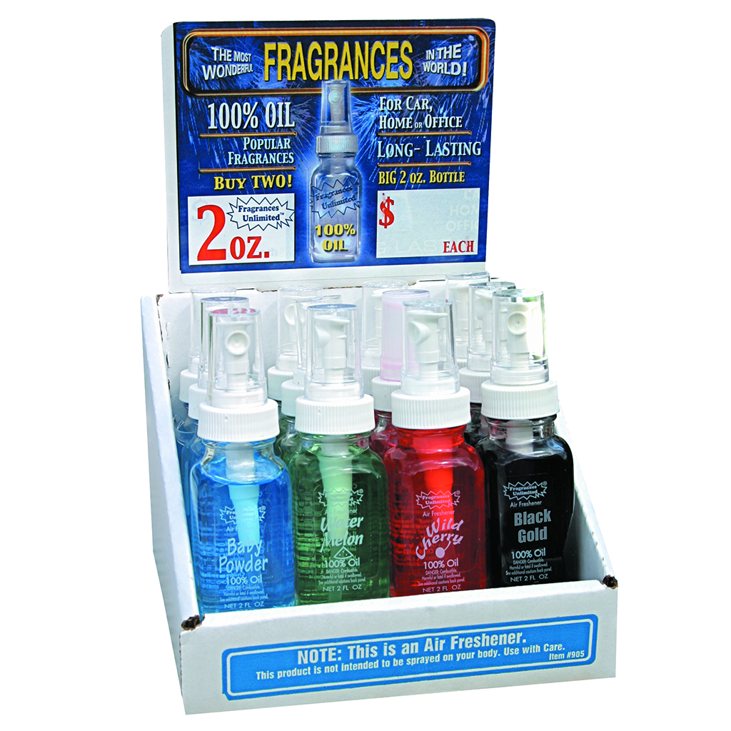 100% Oil Spray Air Fresheners 2 Ounce Bottle - New Car