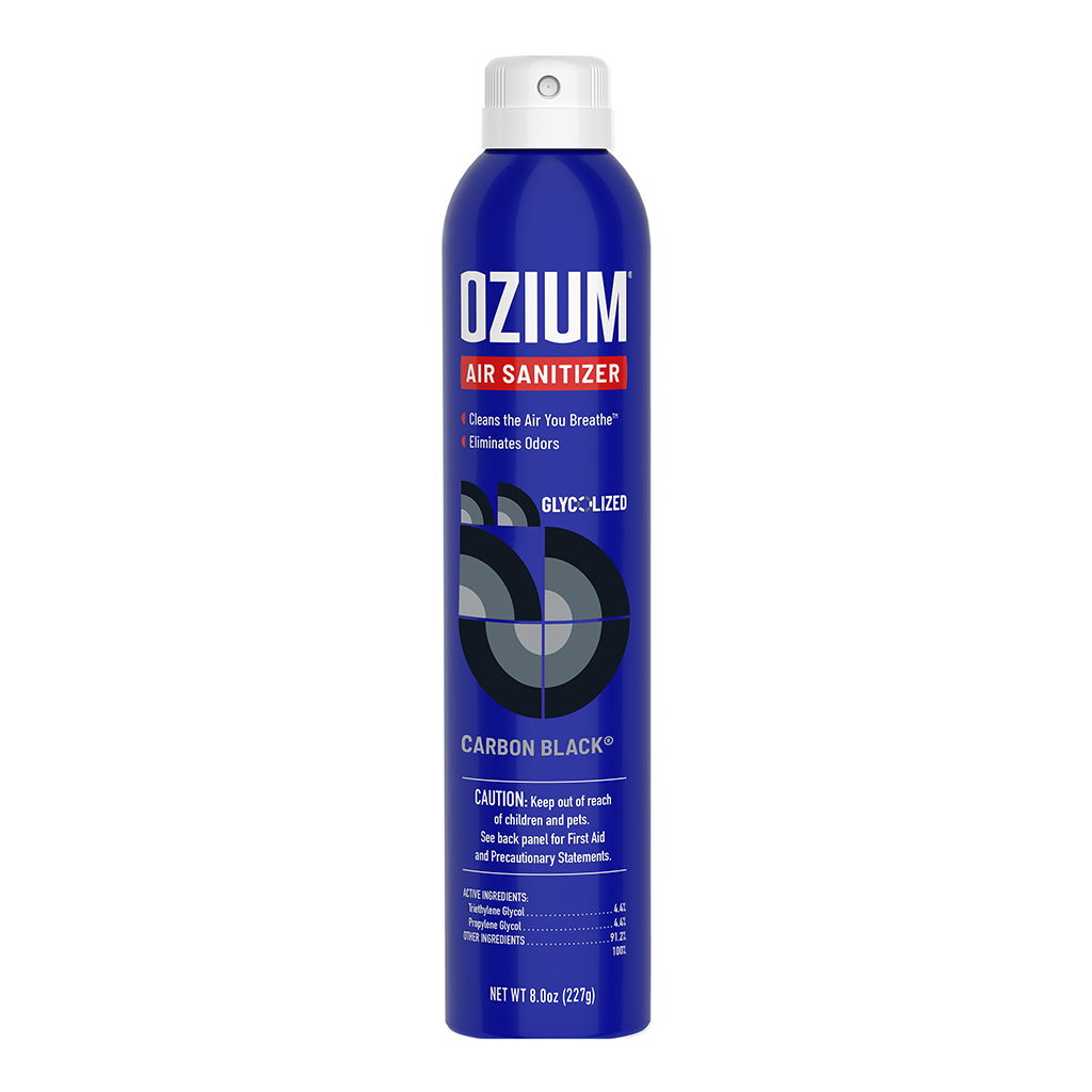 Ozium Air Sanitizer Spray Can 8 Ounce - Carbon Black