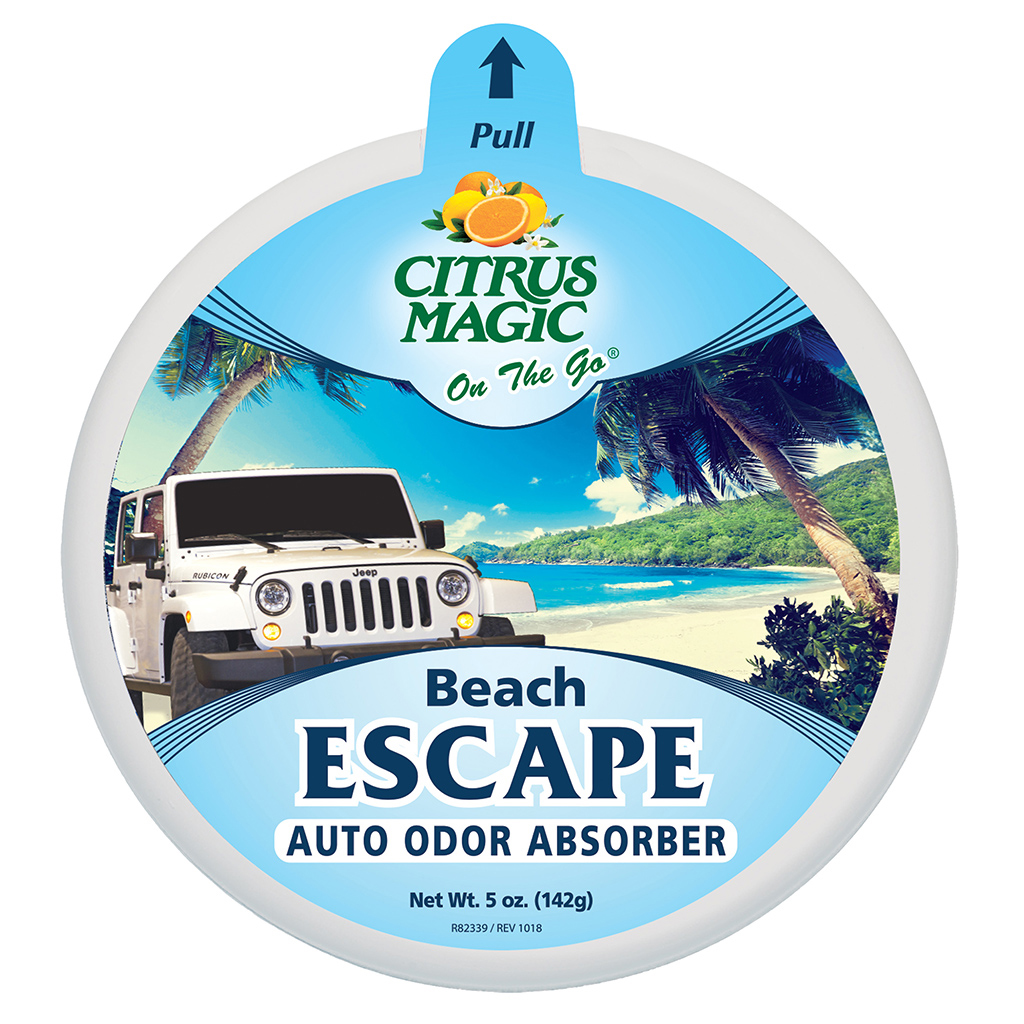 Citrus Magic On The Go Solid Air Freshener 5 Ounce 6 Pieces Display - Beach Escape
