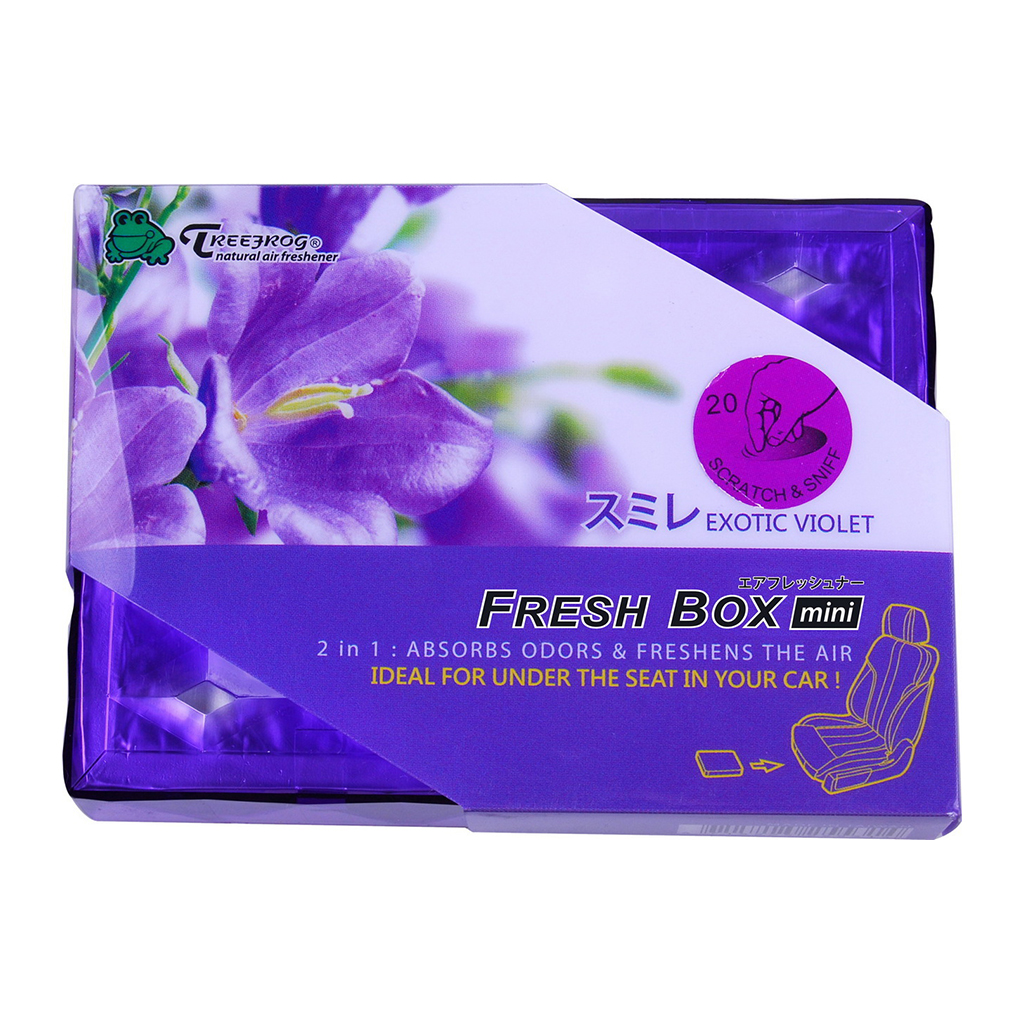 Treefrog Fresh Box Mini Air Freshener - Violet