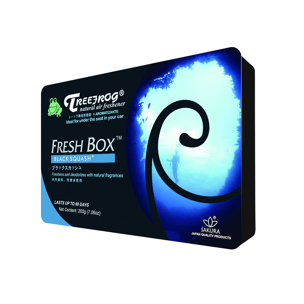 Treefrog Fresh Box Air Freshener - Black Squash