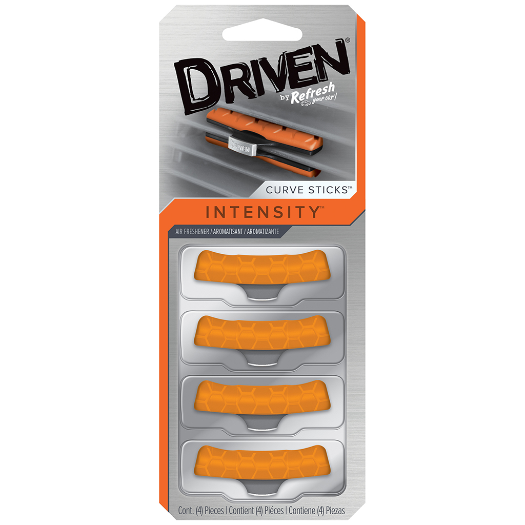 Driven Curve Vent Stick Air Freshener 4 Pack - Intensity