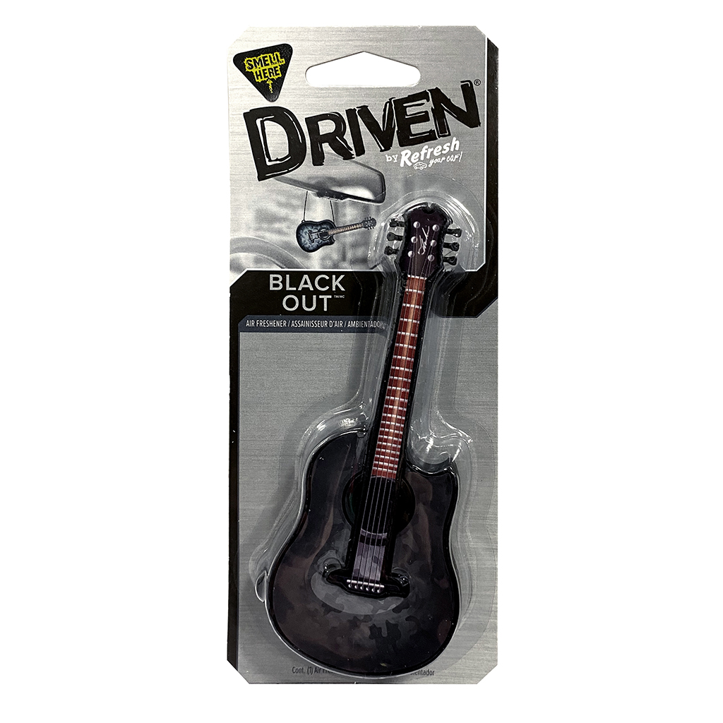 Driven Air Freshener Guitar- Black Out