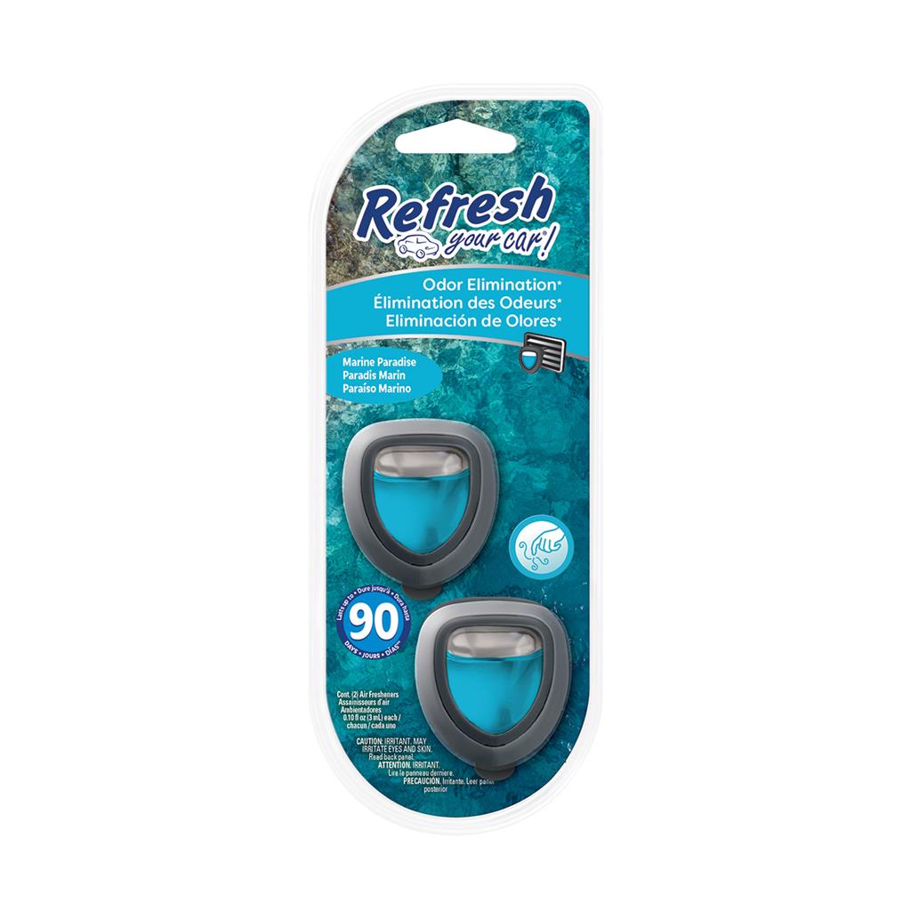 Refresh Mini Membrane Air Freshener 2 Pack - Marine Paradise