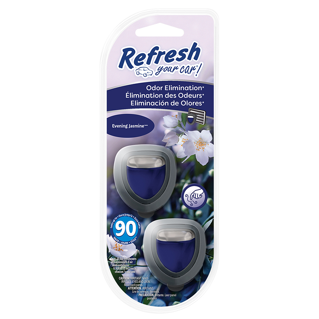 Refresh Mini Membrane Air Freshener 2 Pack - Evening Jasmine