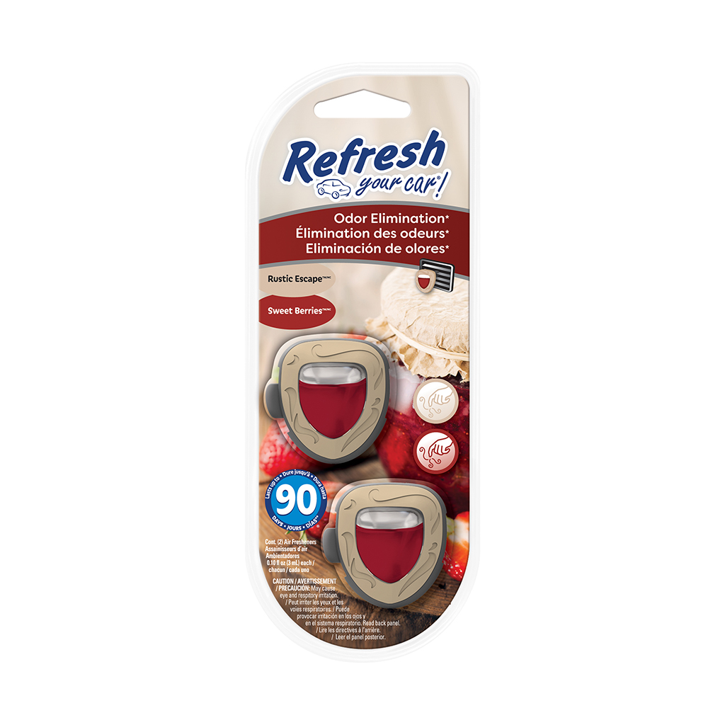 Refresh Vent Dual Air Freshener - Rustic Escape/Sweet Berries