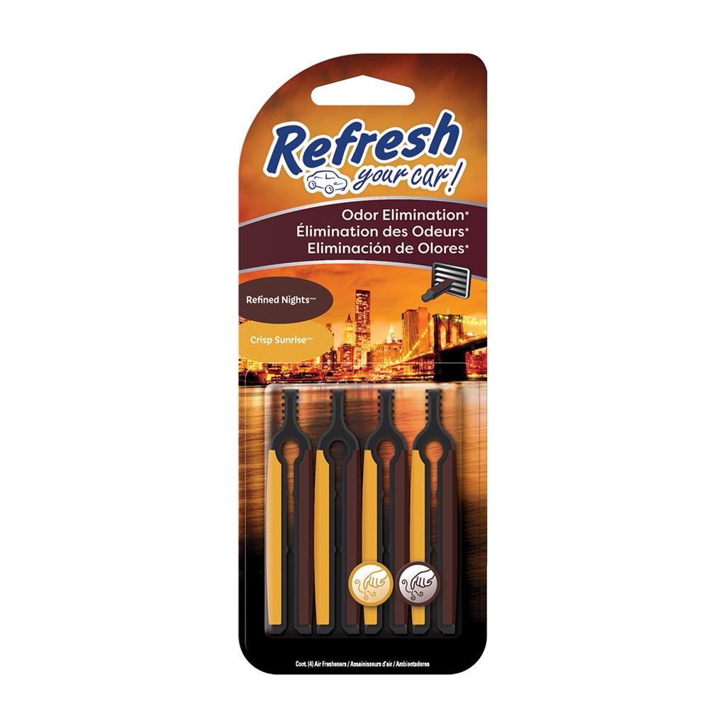 Refresh Auto Vent Stick Air Freshener - Refine Nights/Crisp Sunrise