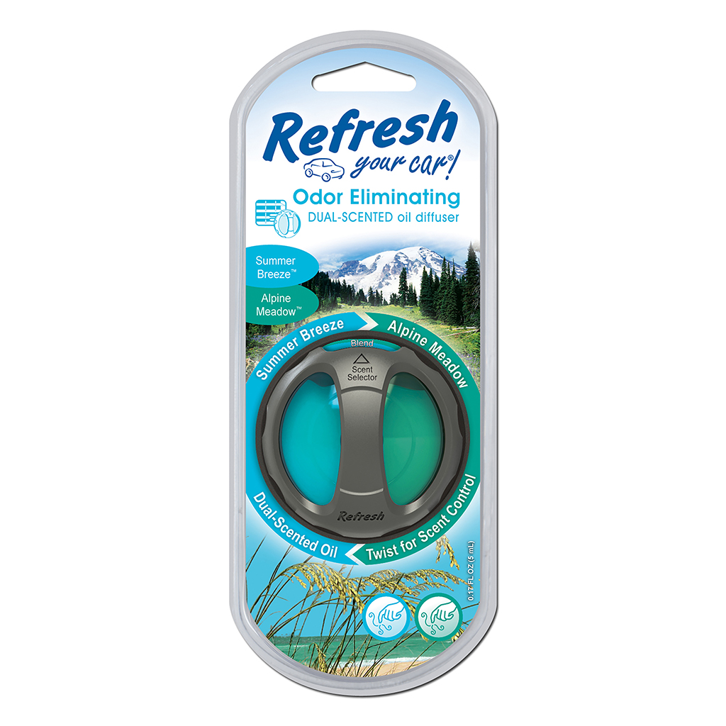Dual Scent Oil Diffuser Vent Air Freshener Alpine/Breeze