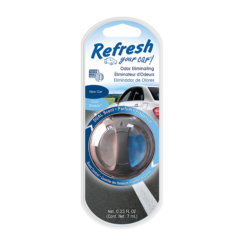 Dual Scent Oil Diffuser Vent Air Freshener New Car/Cool Breeze