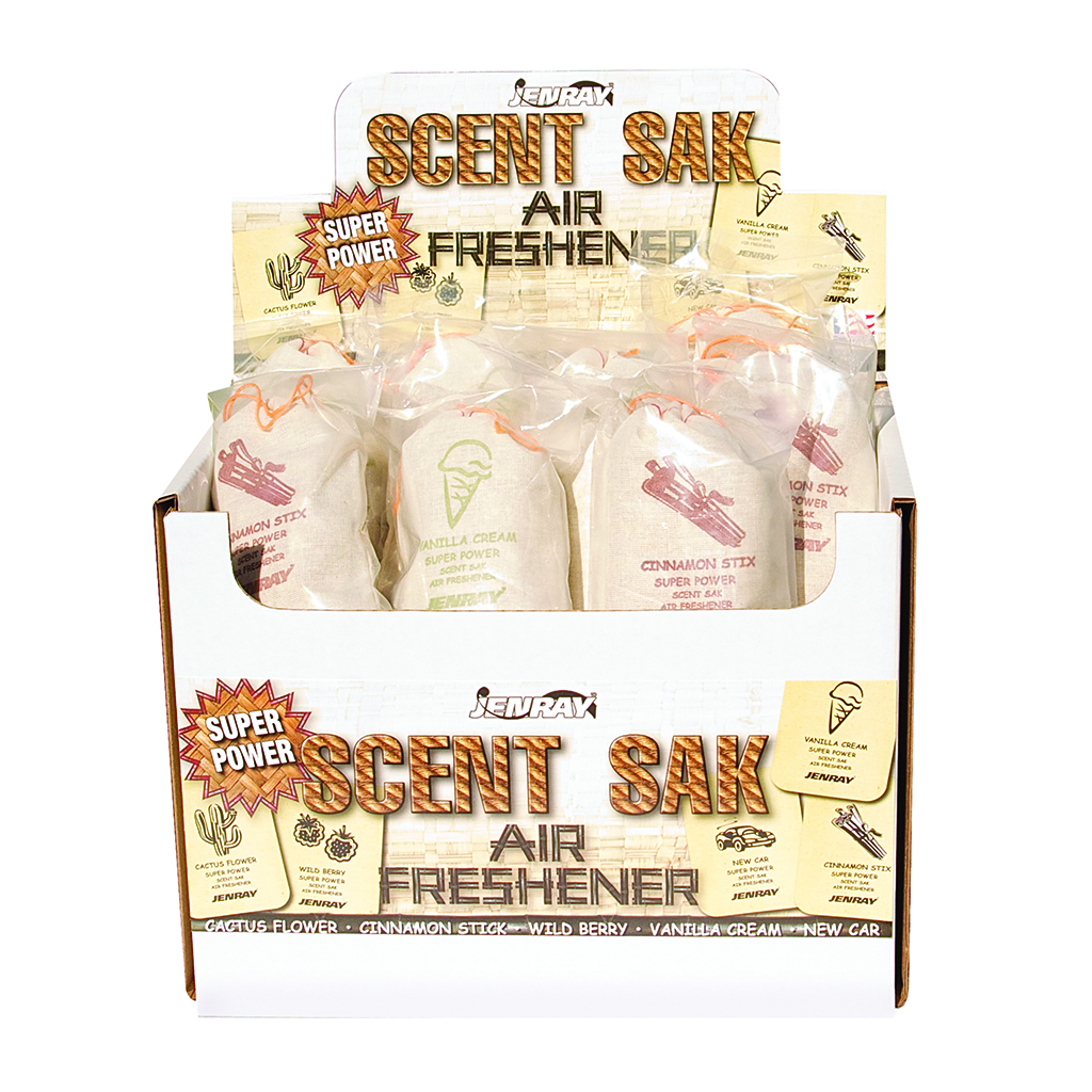 Jenray Large Scent Sak Air Freshener Display - 24 Piece Assortment