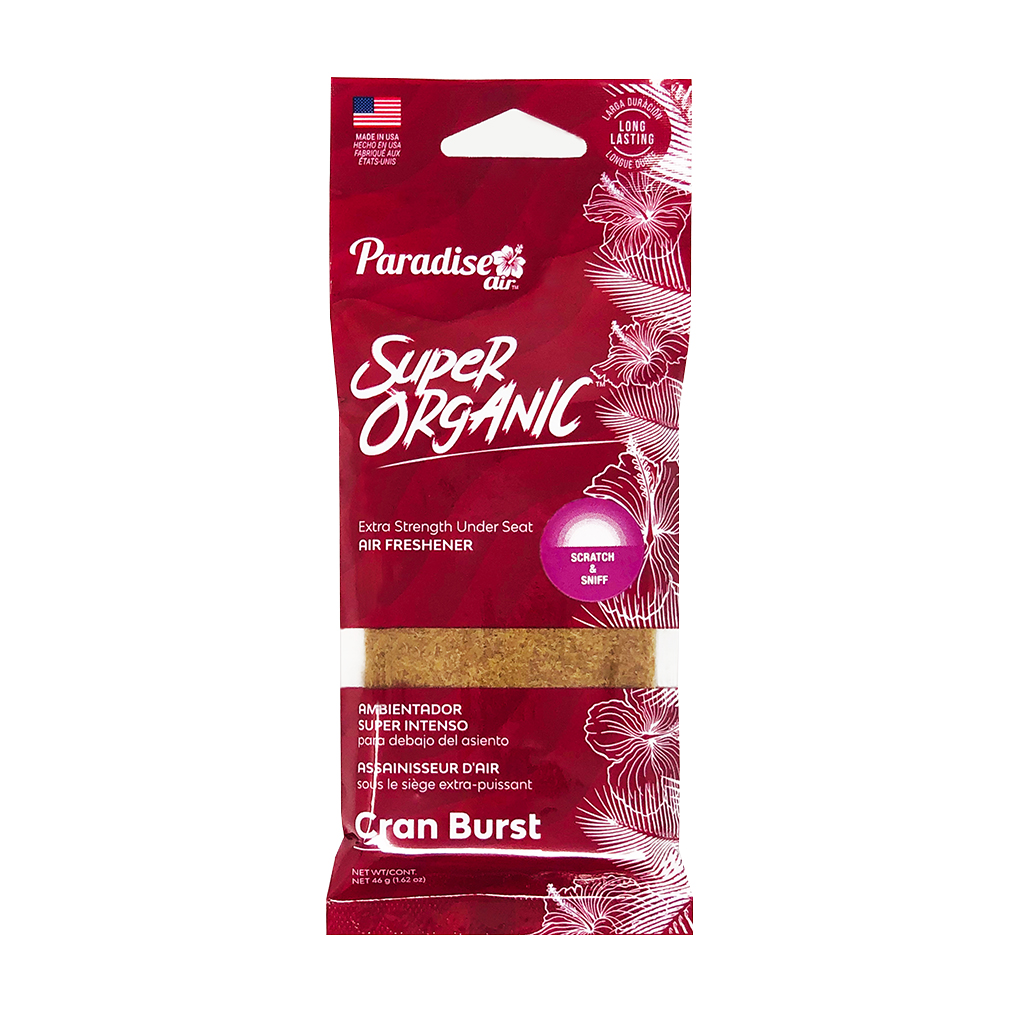 Paradise Super Organic Under the Seat Air Freshener- Cran Burst