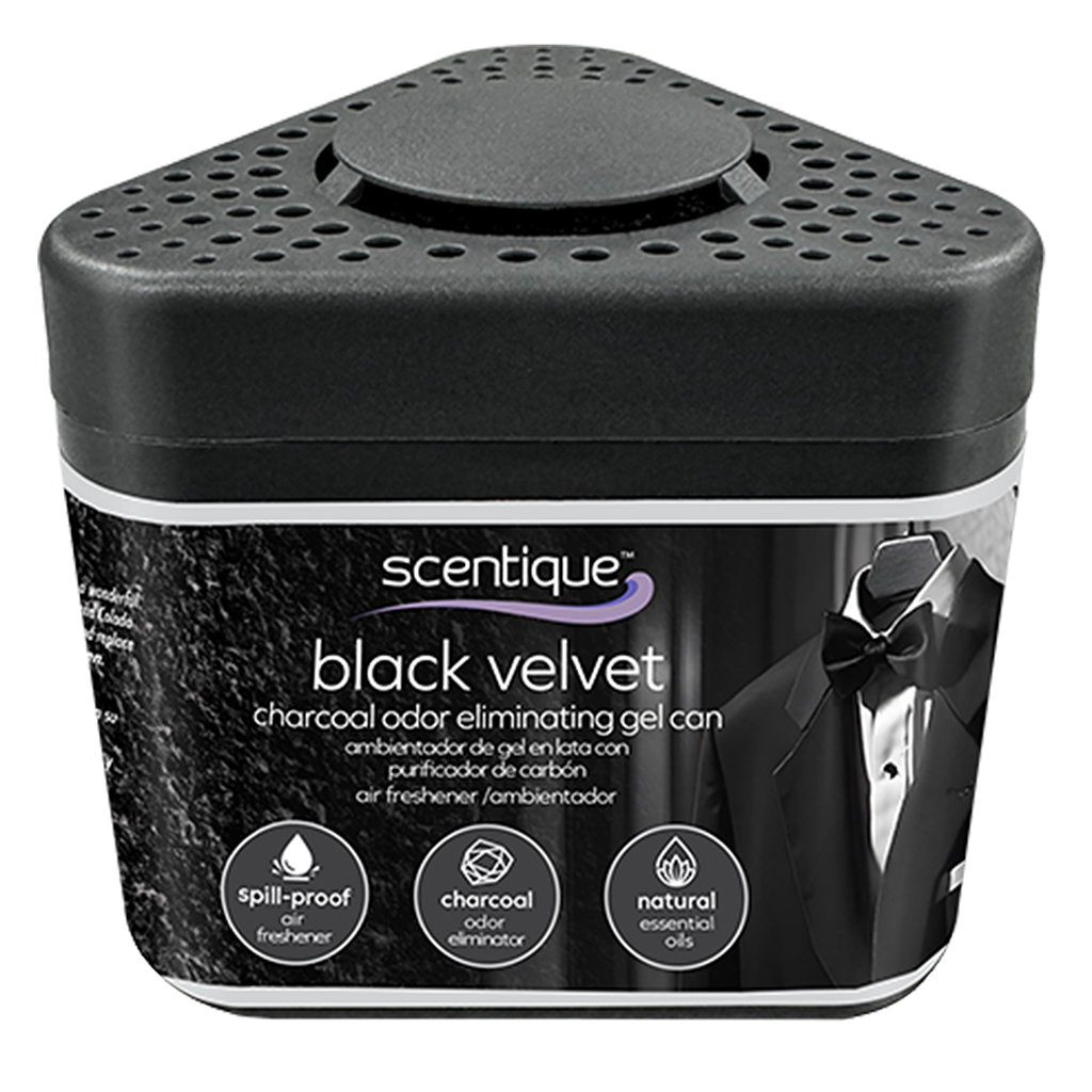Scentique Odor Eliminating Charcoal Gel Air Freshener - Black Velvet