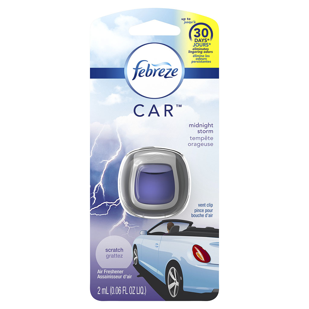 Febreze Car Vent Air Freshener - Midnight Storm