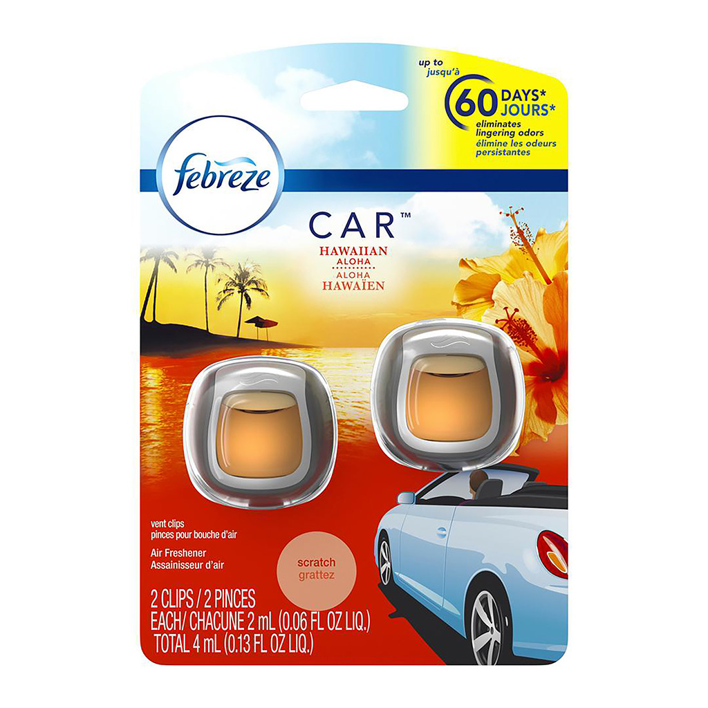 Febreze Car Vent 2 Count Air Freshener  - Hawaiian Aloha