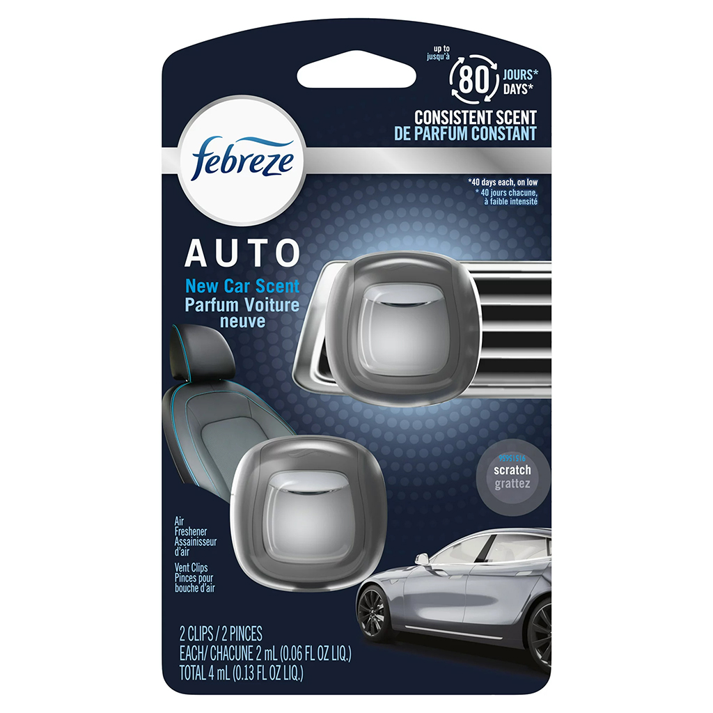 Febreze Auto Vent 2 Count Air Freshener - New Car