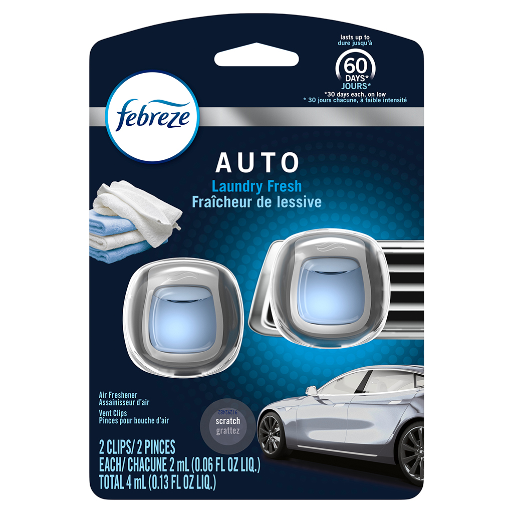 Febreze Auto Vent 2 Count Air Freshener - Laundry Fresh