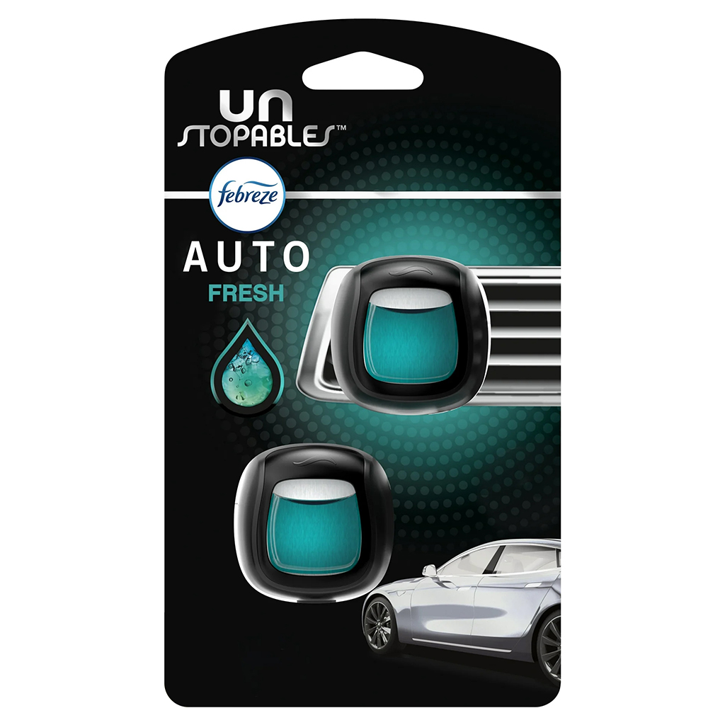 Febreze Car Vent 2 Count Air Freshener - Unstopables Fresh