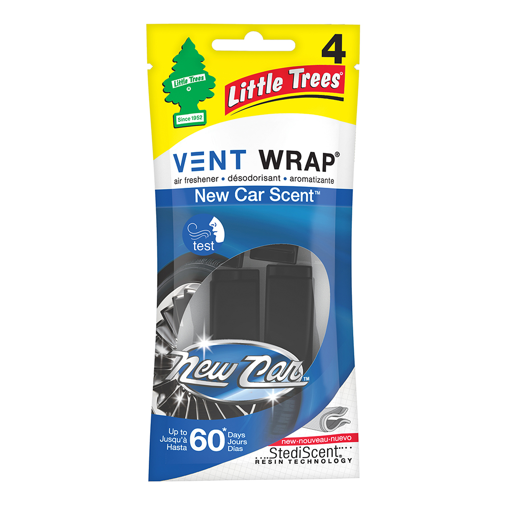 Little Tree Vent Wrap Air Freshener - New Car