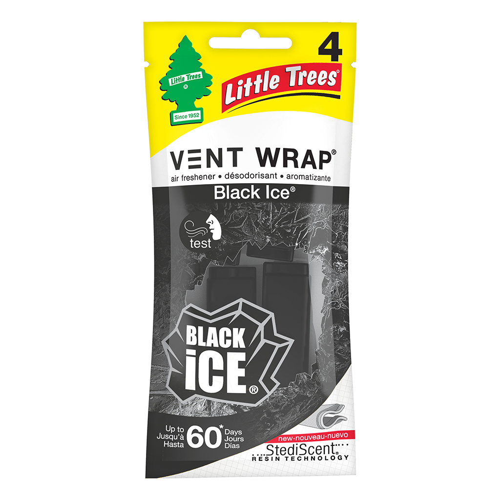 Little Tree Vent Wrap Air Freshener - Black Ice