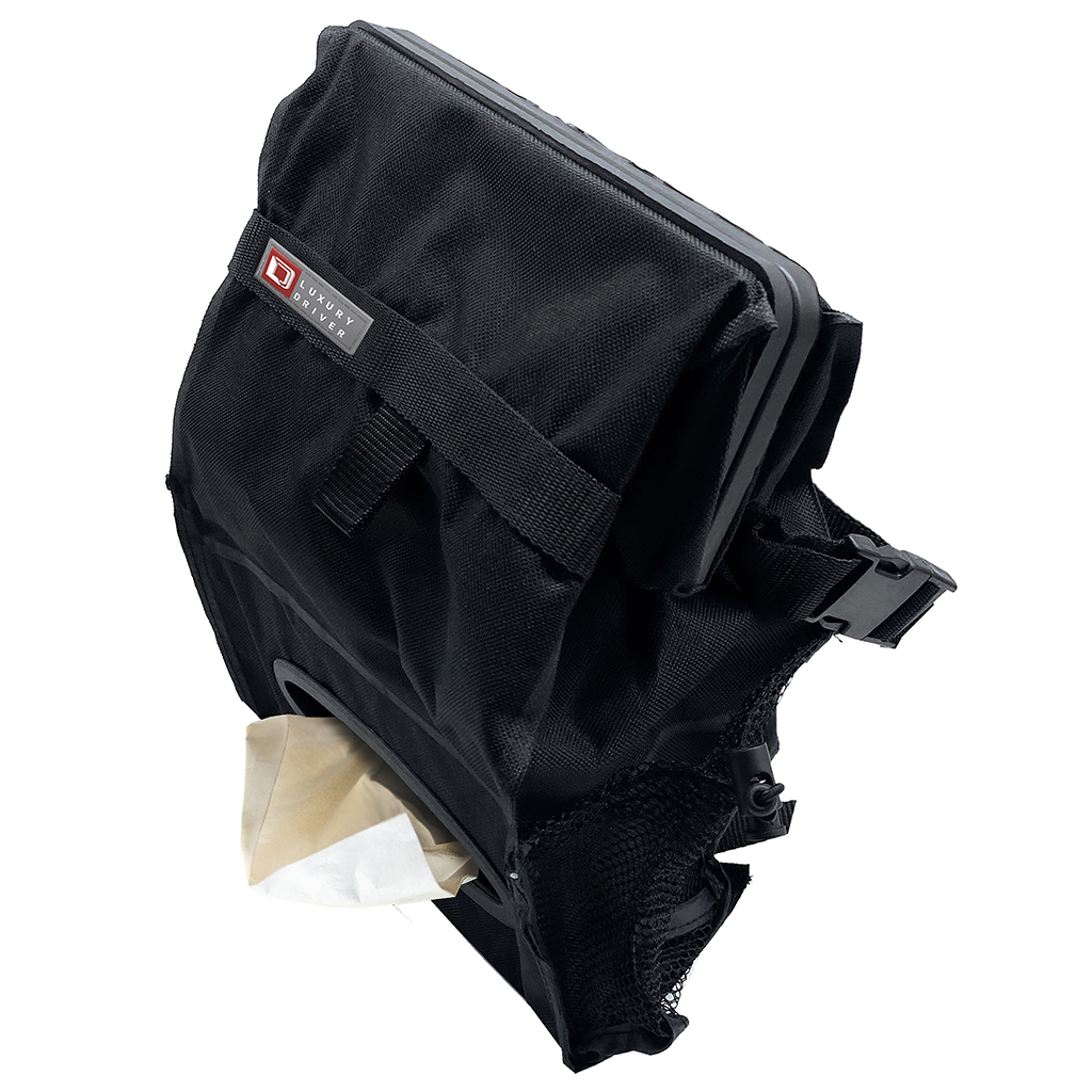 Luxury Driver Auto Litter Bag & Tissue Holder