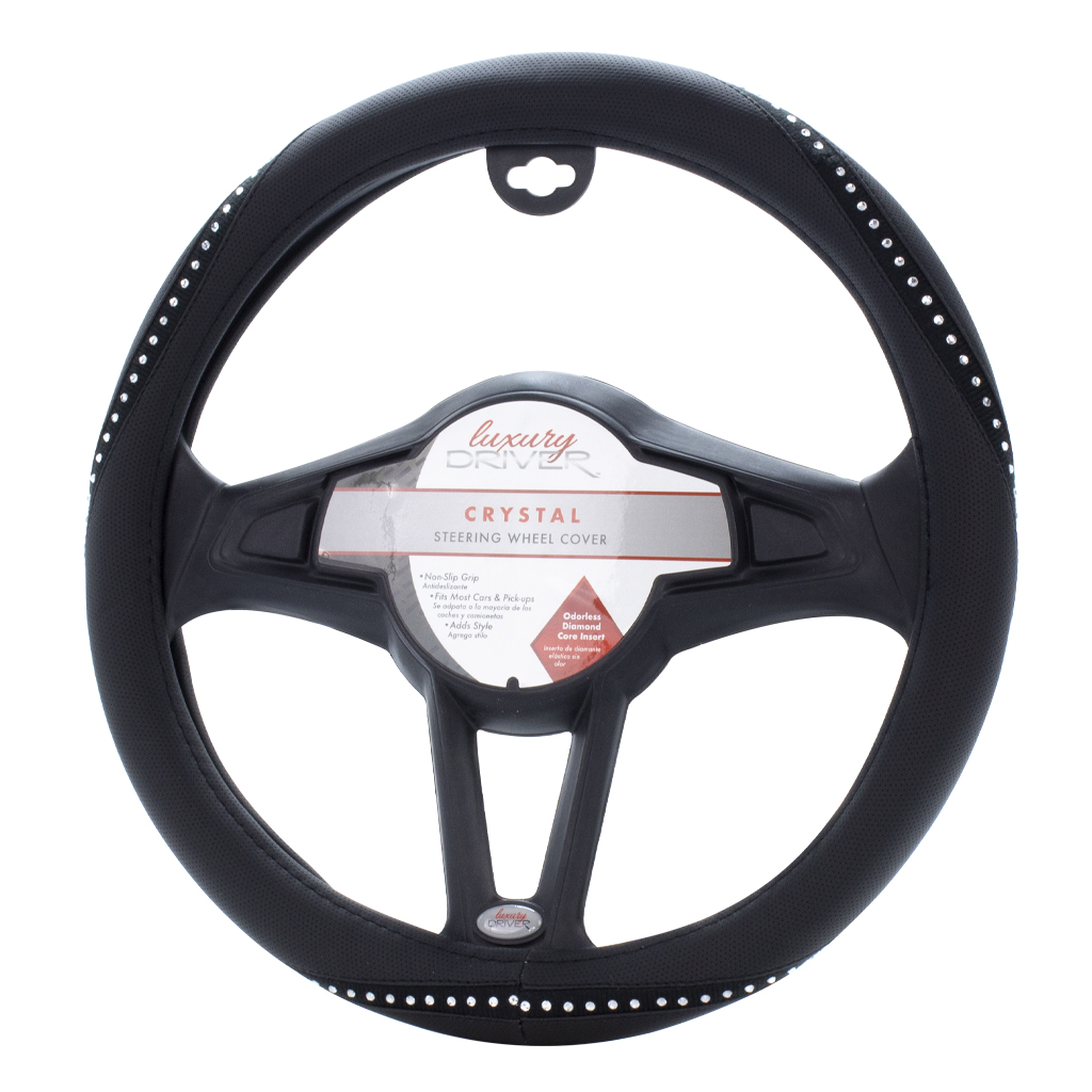 Luxury Driver Steering Wheel Cover - Crystal
