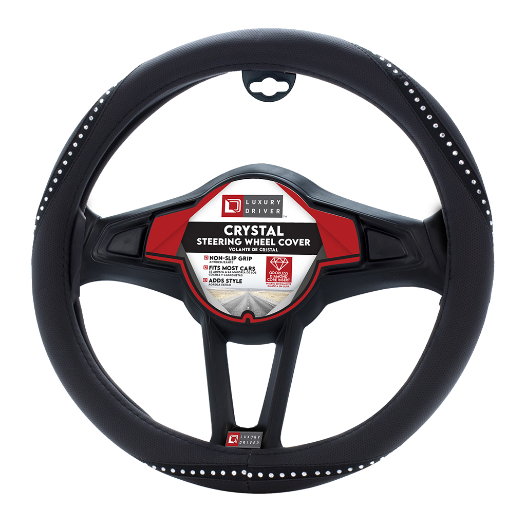 Luxury Driver Steering Wheel Cover - Crystal