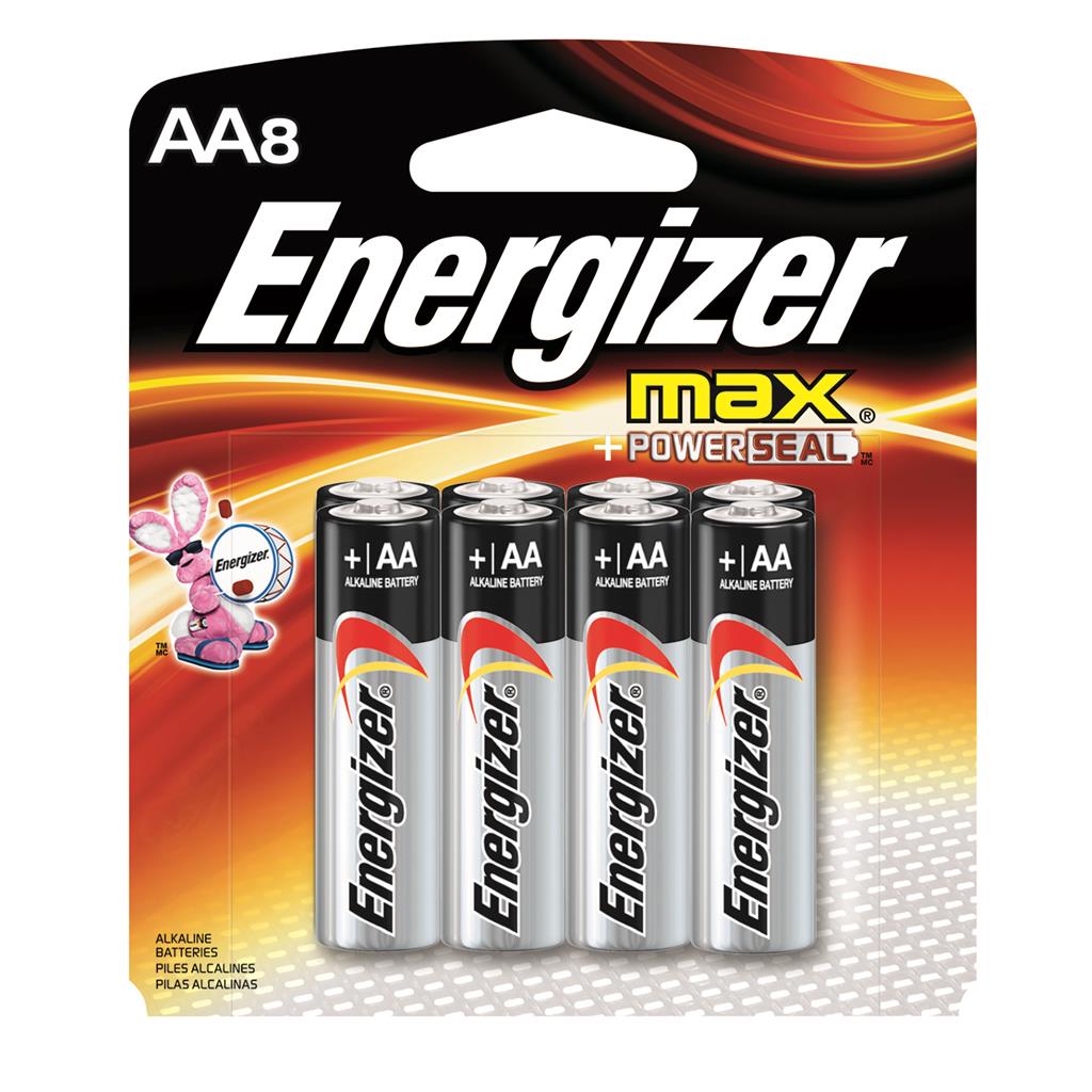 Energizer Max AA Battery 8 Pack