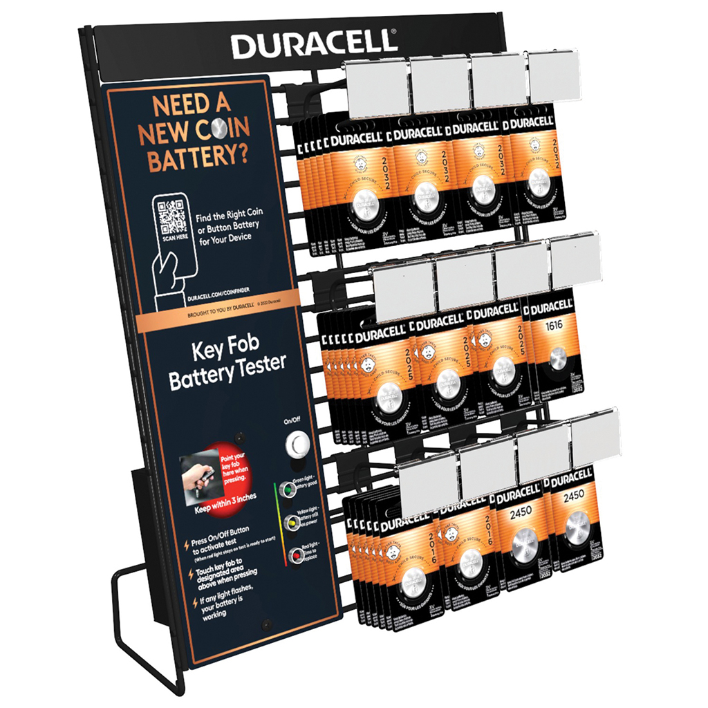 Duracell Remote Entry Battery Display and Tester - 252 Pieces