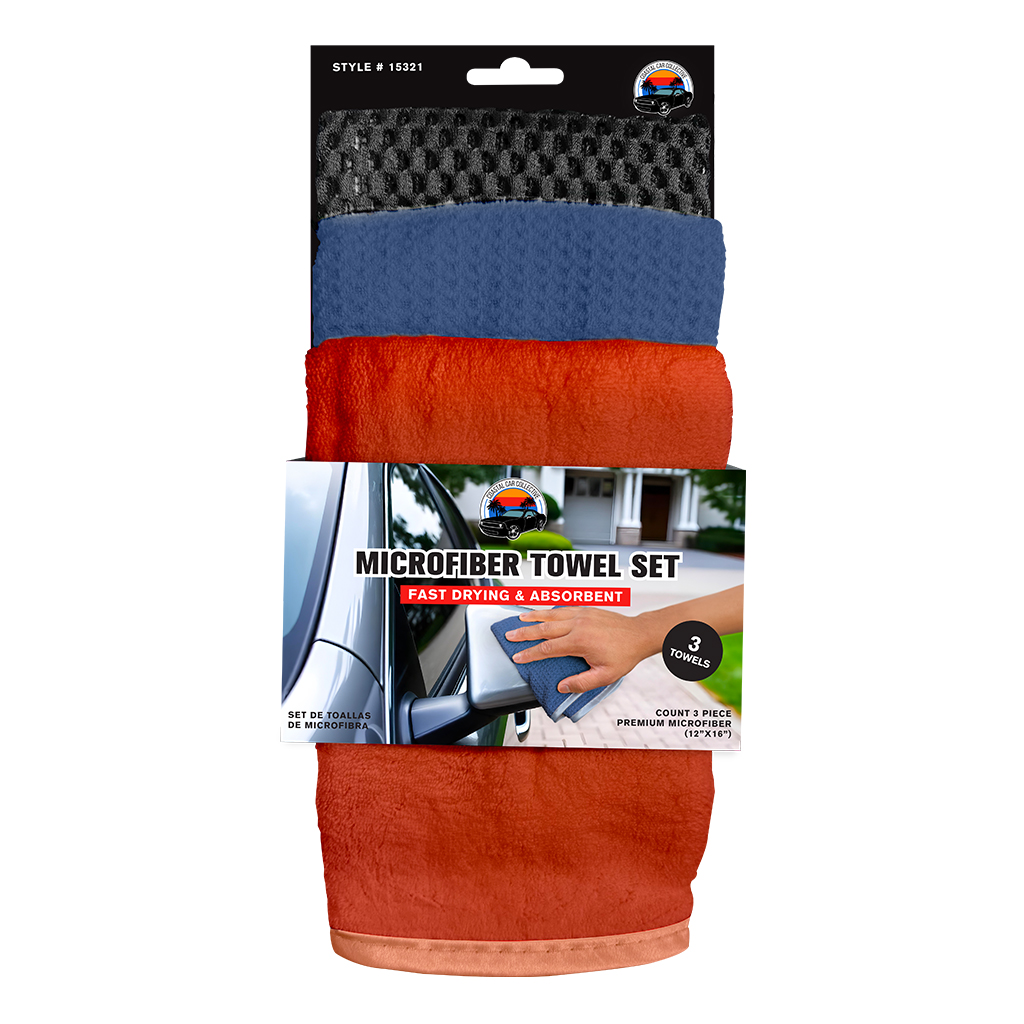 Coastal Car Collective Microfiber Towel Set - 3 Piece