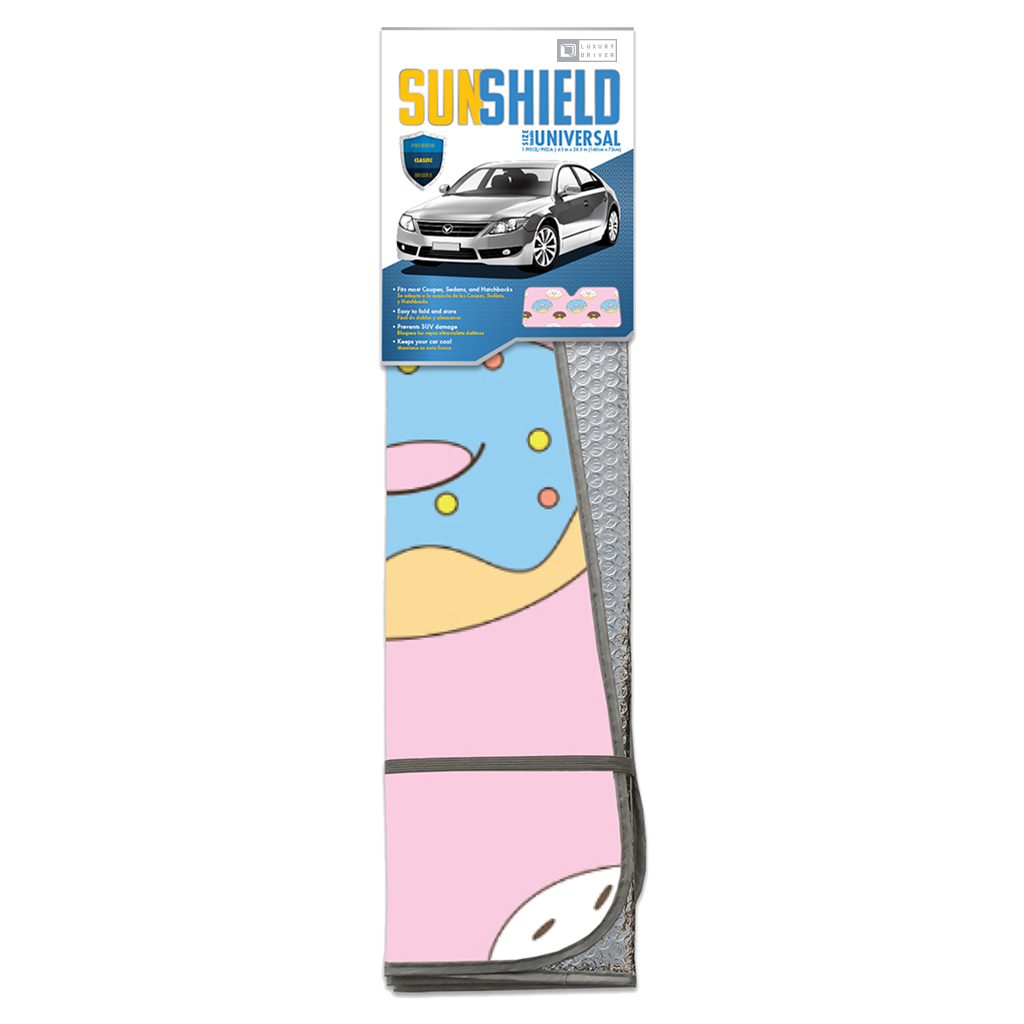 Luxury Driver Donuts Universal Sun Shield Classic